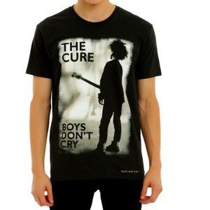 The Cure Boys Don't Cry Robert Smith punk rock Official T-Shirt L NWT